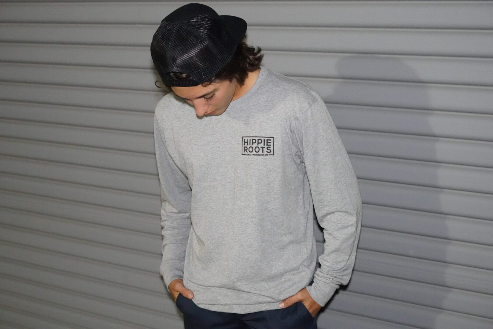 Hippie Roots Long Sleeve Grey