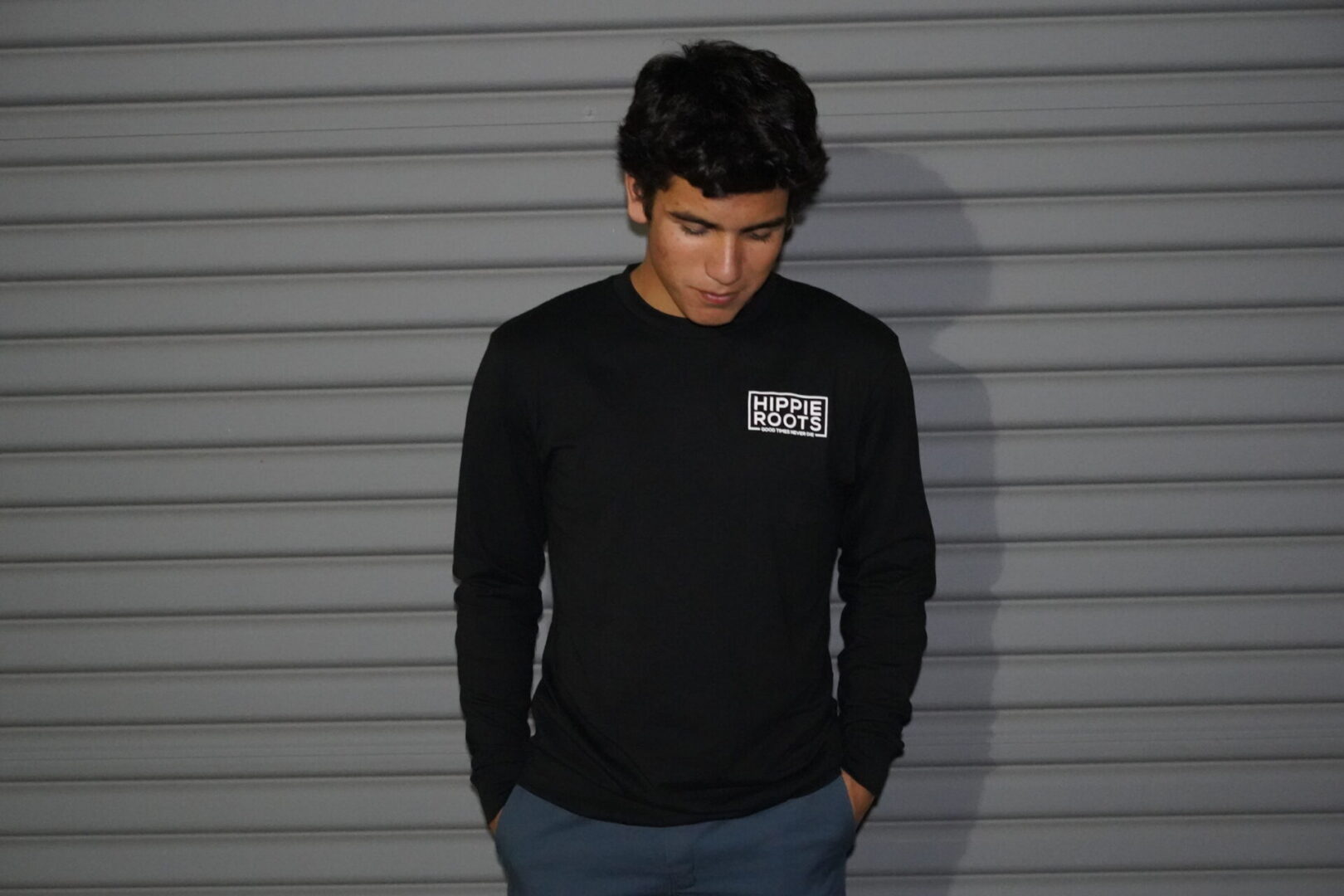 Hippie Roots Long Sleeve Black
